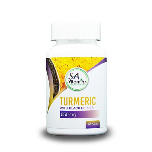 Turmeric with Black Pepper 650mg - 60 Capsules